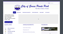 Desktop Screenshot of grossepointepark.org